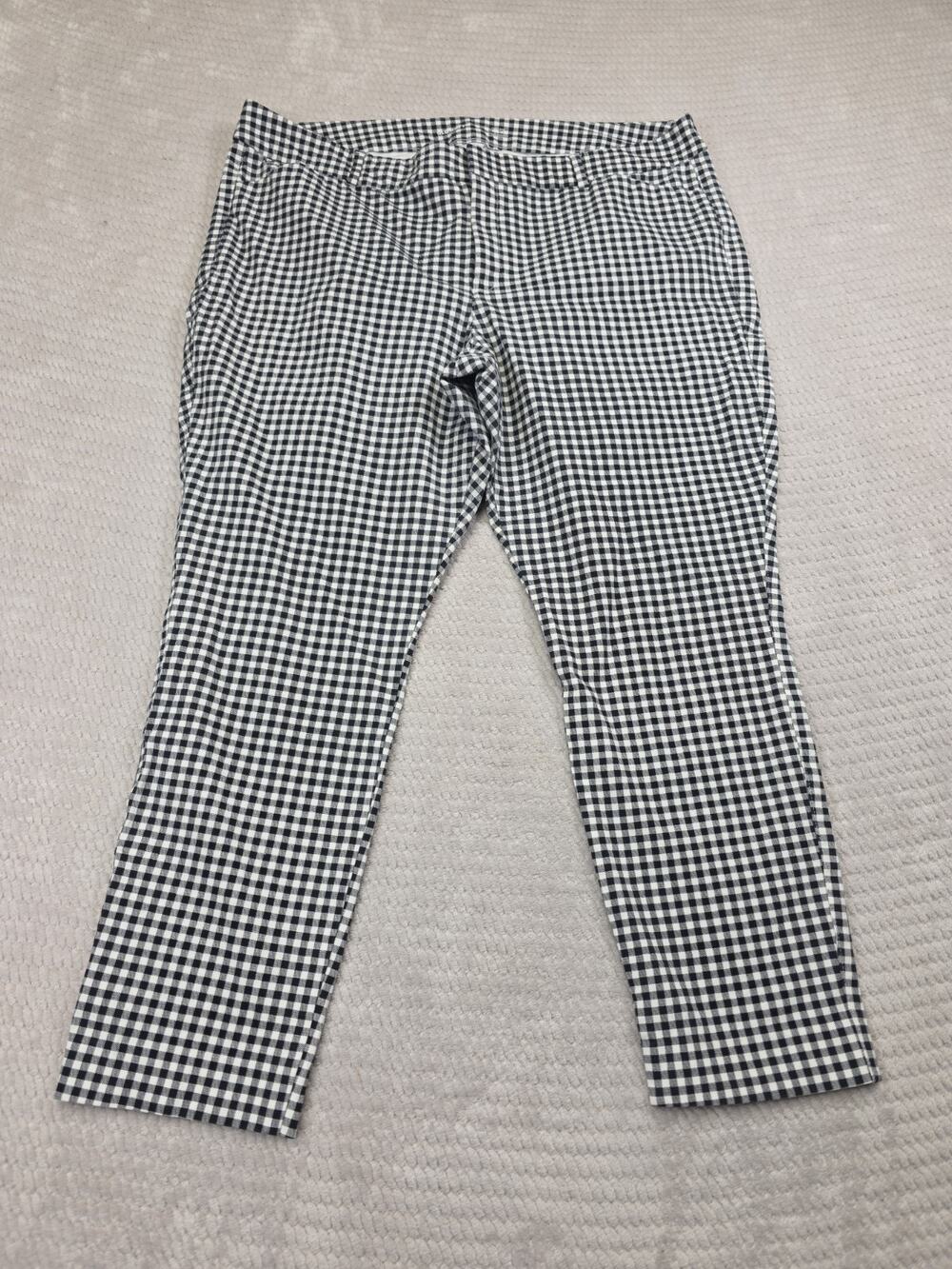 Old Navy Pants Womens 18 High Rise Pixie Checkered Plaid